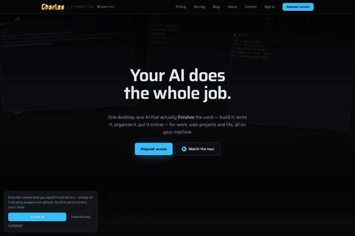Charles product interface
